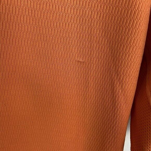 Nike Polo Shirt Mens Size XL Orange Golf Collared Logo Short Sleeve Textured - Picture 5 of 8